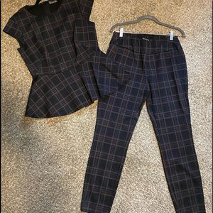 Cute Peplum Two Piece Set…